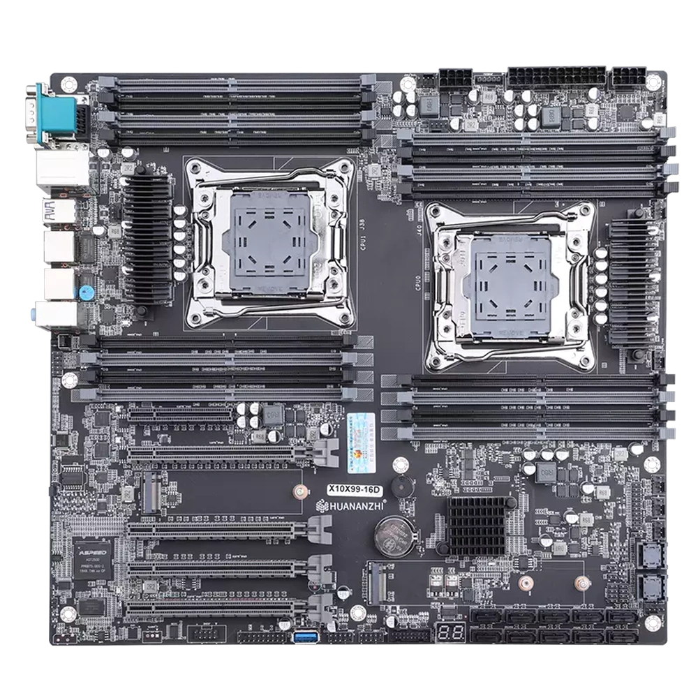 купить плату с IPMI X10X99 16D Huananzhi с Китая