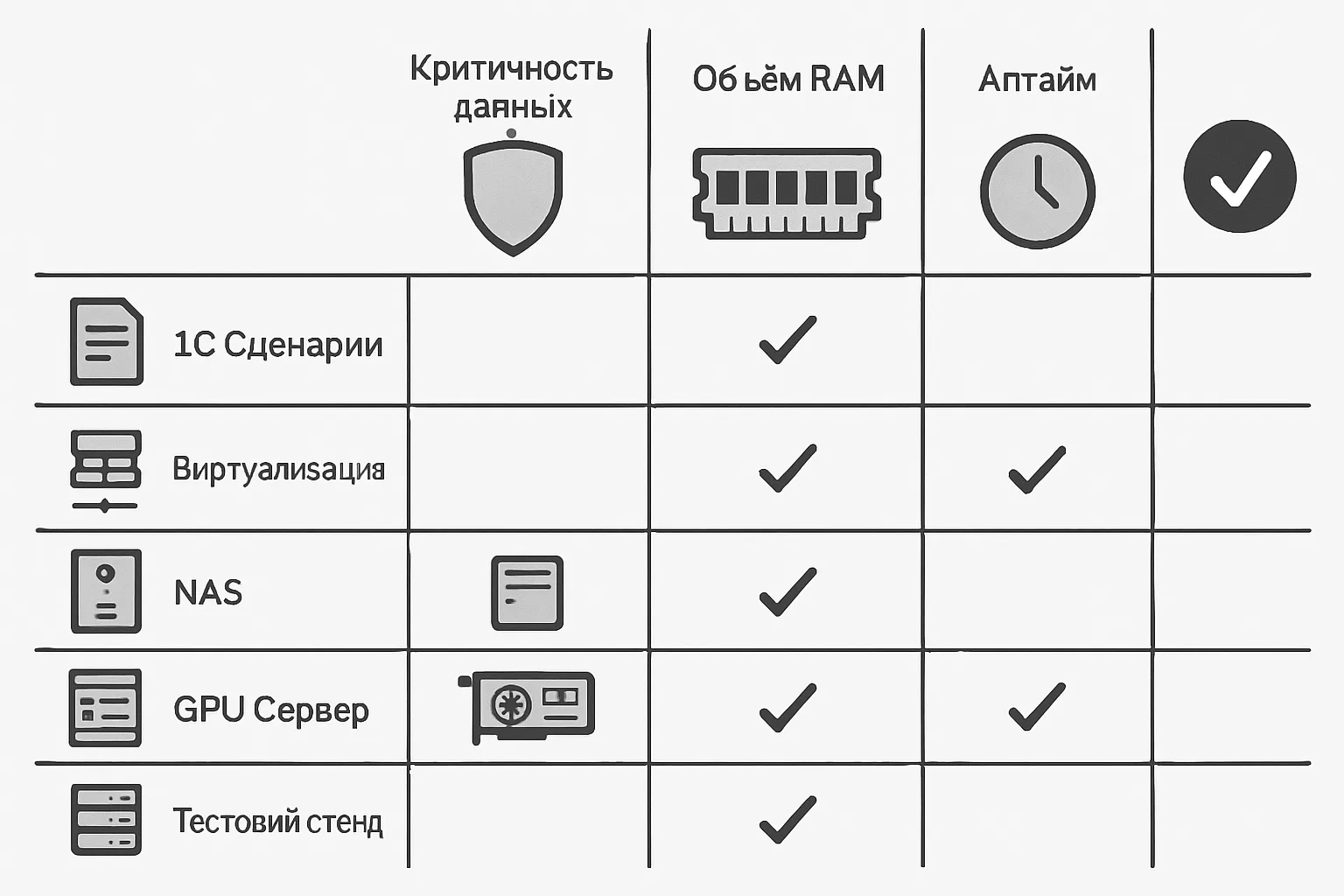 Четыре критерия выбора: где ECC обязательна, а где можно спорить