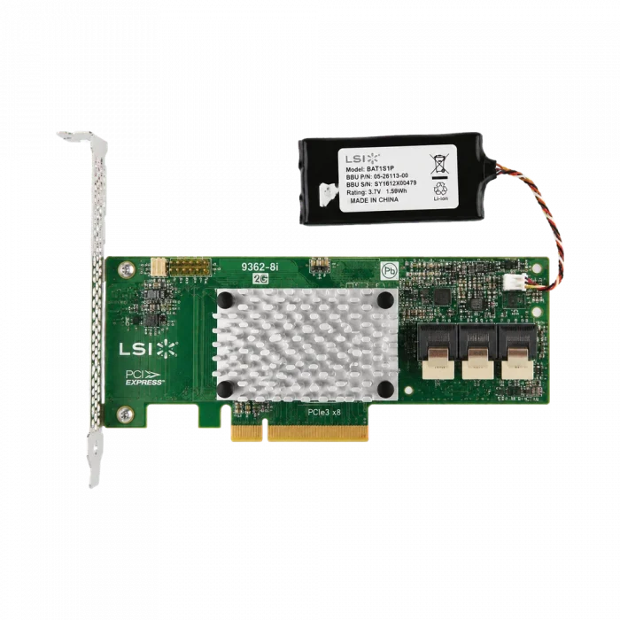 RAID-контроллер LSI MegaRAID 9362-8i 2Gb + батарея