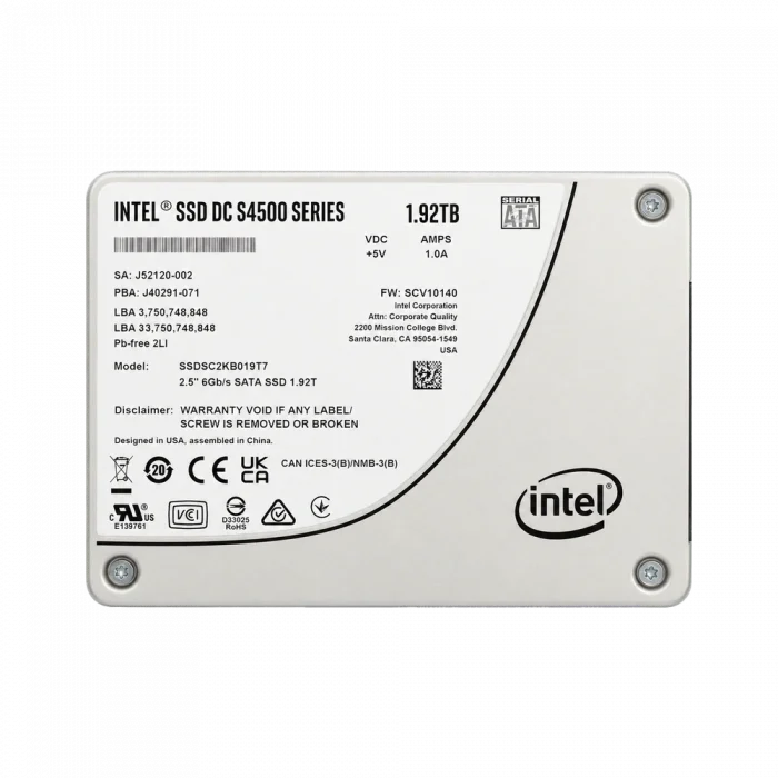 SSD INTEL DC S4500 1.92 TB новый