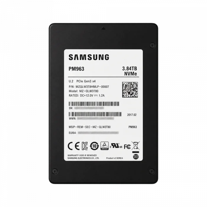 SSD U.2 3,84TB Samsung PM963