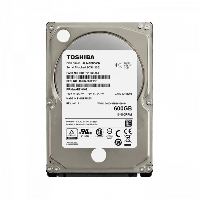 HDD SAS 2,5 600 GB TOSHIBA 10K 12Gbps