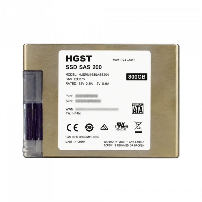 SSD SAS 200 ГБ HGST (ресурс 100%)