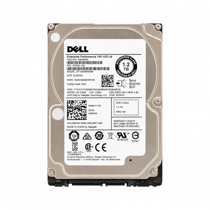 HDD SAS 2,5″ 1,2TB DELL 10K 6Gbps