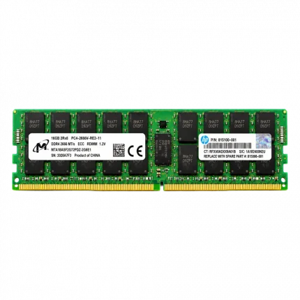 Оперативная память серверная 16GB DDR4 REG ECC MICRON 2666 MHz 2Rx8 RDIMM HPE OEM