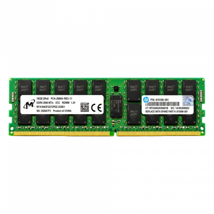 Оперативная память серверная 16GB DDR4 REG ECC MICRON 2666 MHz 2Rx8 RDIMM HPE OEM