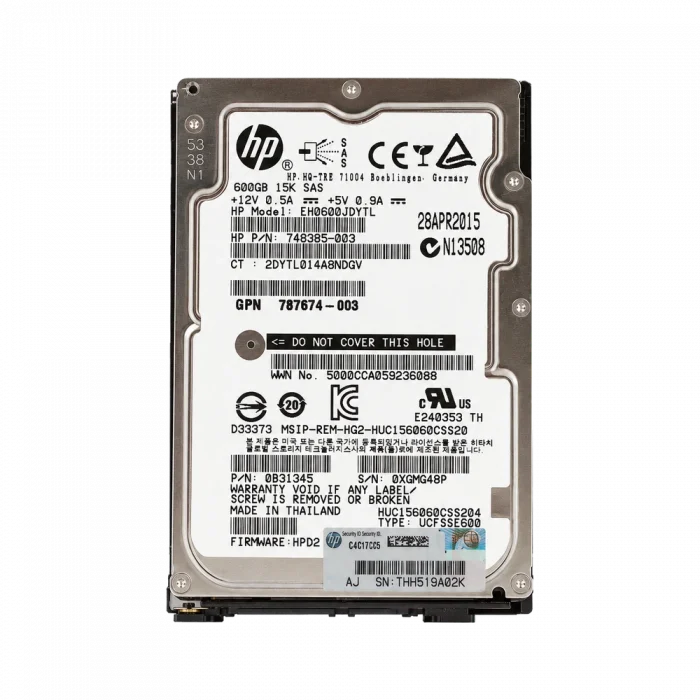 HDD SAS 2,5 600 GB HPE 15K 12Gbps