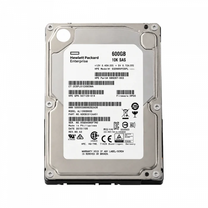 HDD SAS 2,5 600 GB HPE 10K 6Gbps
