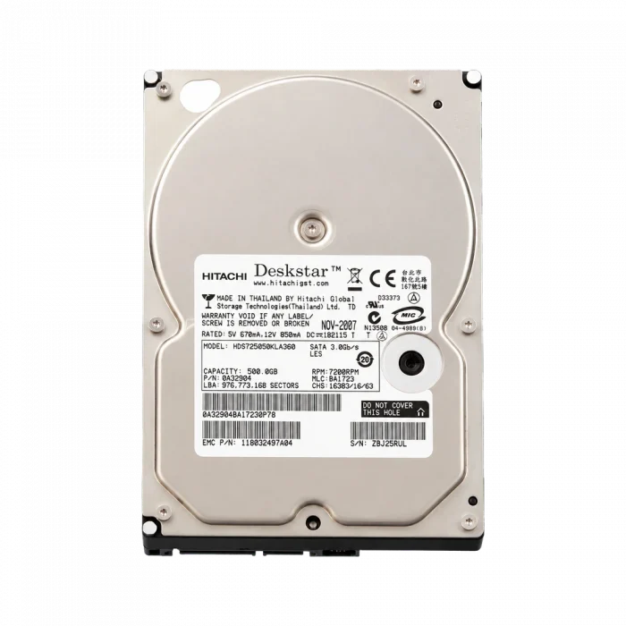 HDD HITACHI 500GB 3,5 SATA 7200об/мин