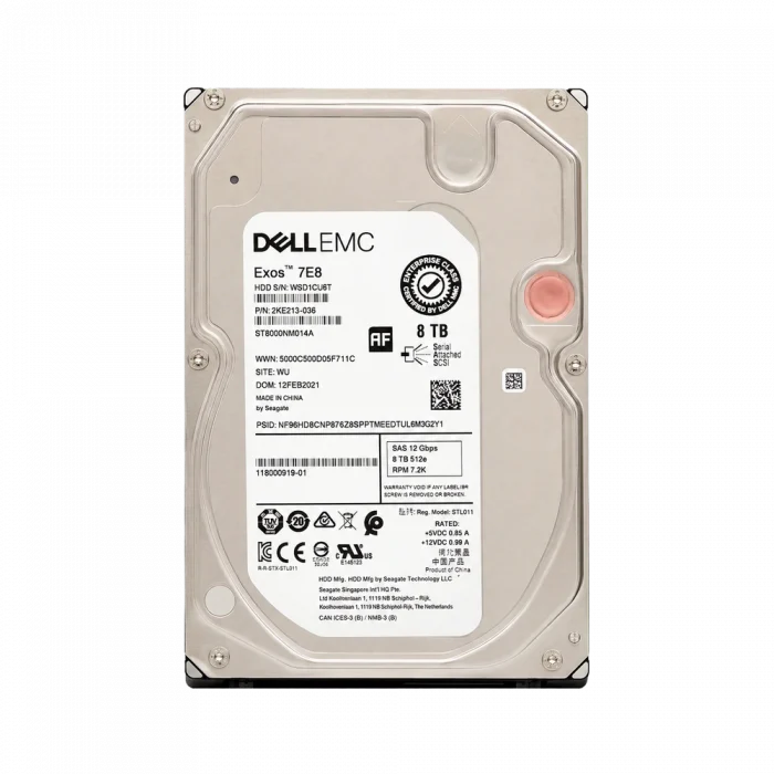 HDD SAS 3,5 8TB DELL 7200 12Gbps