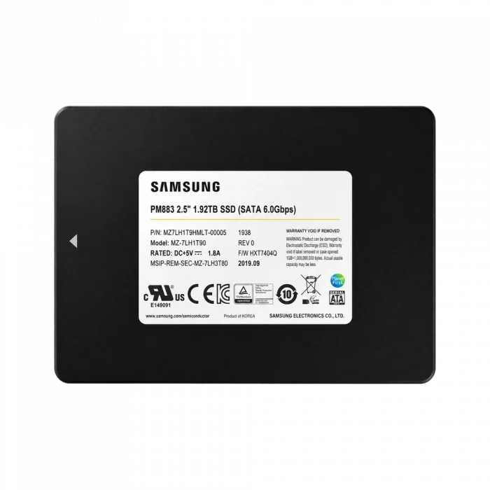 SSD 1,92TB SAMSUNG PM883 SATA