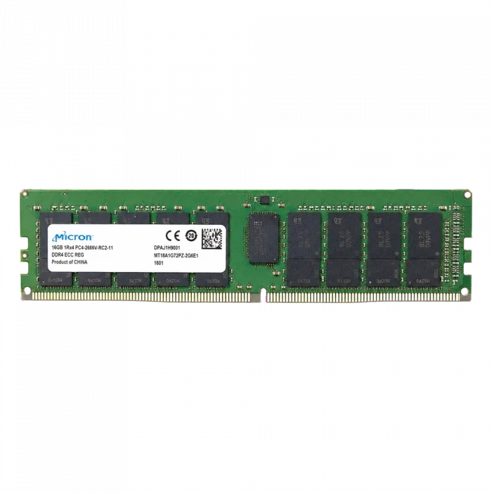 Оперативная память серверная 16GB DDR4 ECC REG MICRON 2666V 2666 MHz 1Rx4 OEM