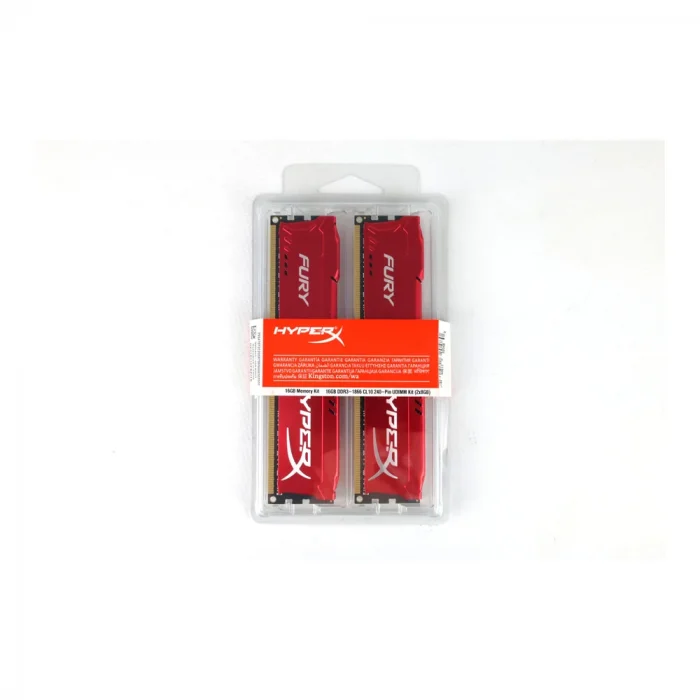 Оперативная память HyperX Fury DDR3 1866 Mhz 16 Gb Красная