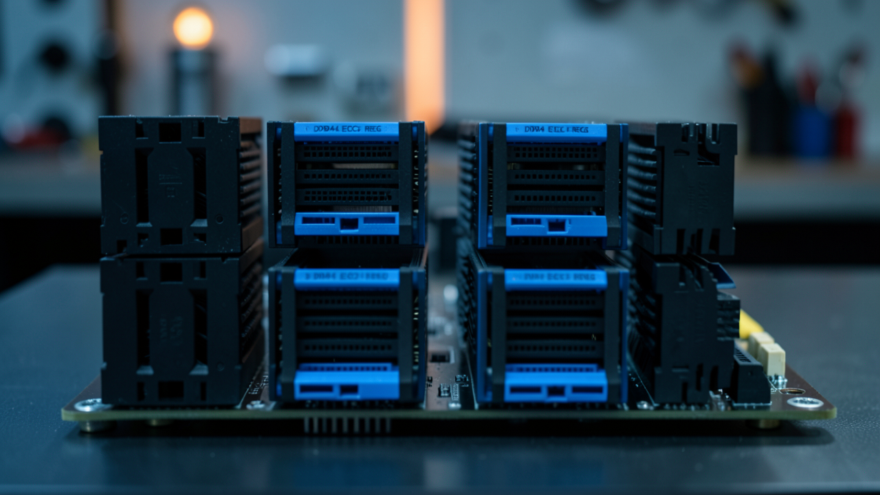 Четыре канала DDR4 ECC REG: модули в слотах